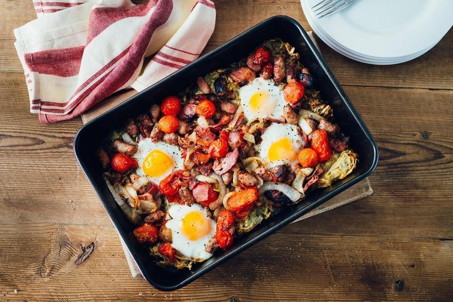 full english breakfast hash